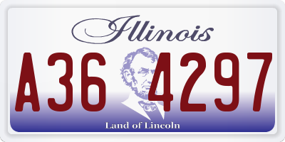 IL license plate A364297