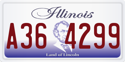 IL license plate A364299