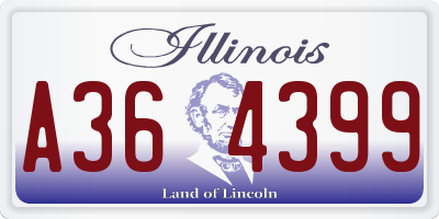 IL license plate A364399