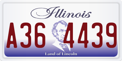 IL license plate A364439