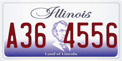 IL license plate A364556