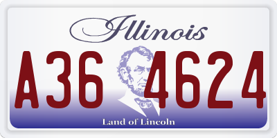 IL license plate A364624
