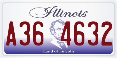 IL license plate A364632