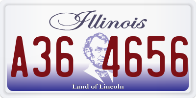 IL license plate A364656