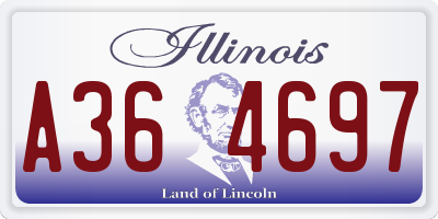 IL license plate A364697