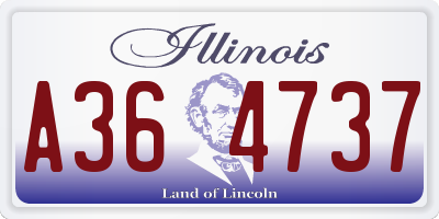 IL license plate A364737