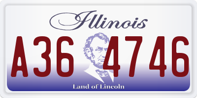IL license plate A364746
