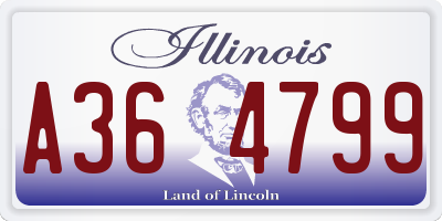 IL license plate A364799