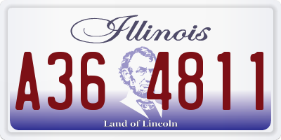 IL license plate A364811