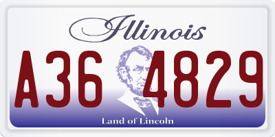 IL license plate A364829