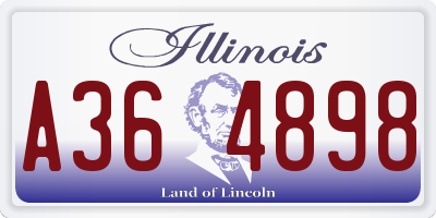 IL license plate A364898
