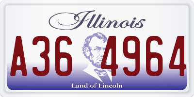 IL license plate A364964