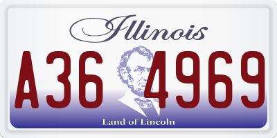 IL license plate A364969