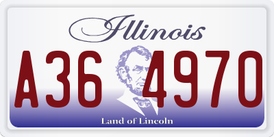 IL license plate A364970