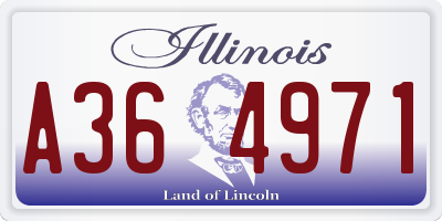IL license plate A364971