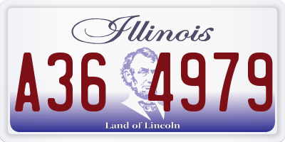IL license plate A364979