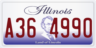 IL license plate A364990