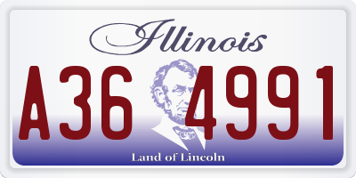 IL license plate A364991
