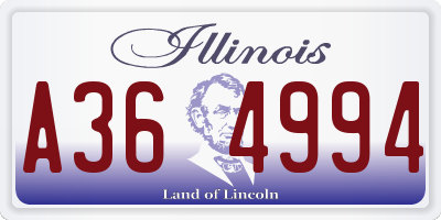 IL license plate A364994
