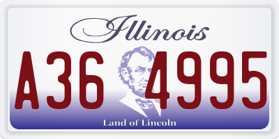 IL license plate A364995