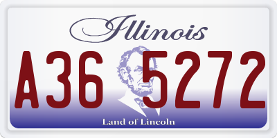 IL license plate A365272