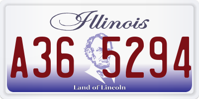 IL license plate A365294