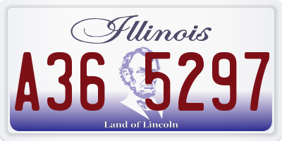 IL license plate A365297