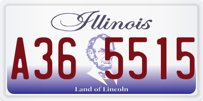 IL license plate A365515