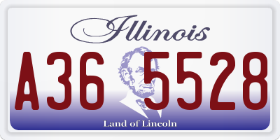 IL license plate A365528