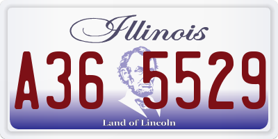 IL license plate A365529