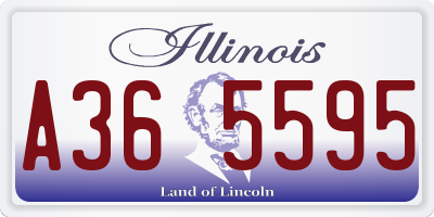 IL license plate A365595