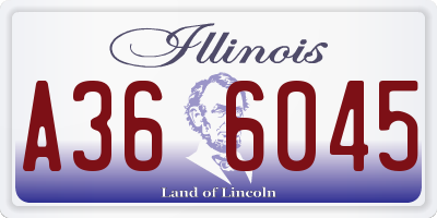 IL license plate A366045
