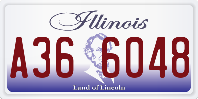 IL license plate A366048