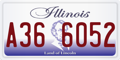 IL license plate A366052