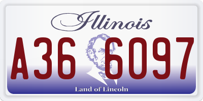 IL license plate A366097