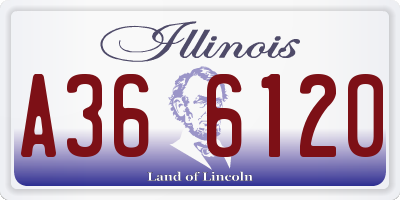 IL license plate A366120