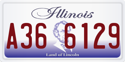 IL license plate A366129