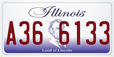 IL license plate A366133