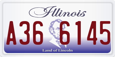 IL license plate A366145