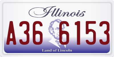 IL license plate A366153