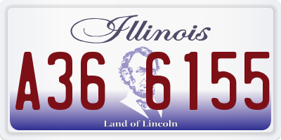 IL license plate A366155
