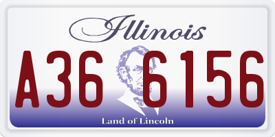 IL license plate A366156
