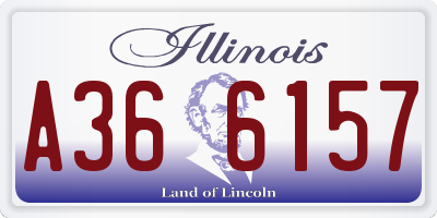 IL license plate A366157