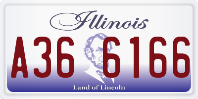 IL license plate A366166