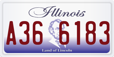 IL license plate A366183