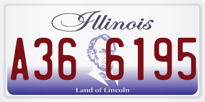 IL license plate A366195