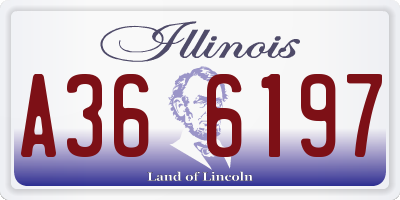 IL license plate A366197