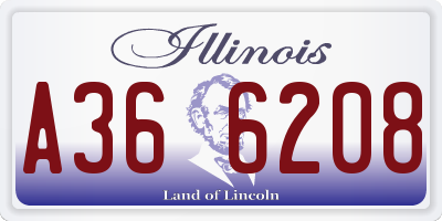 IL license plate A366208