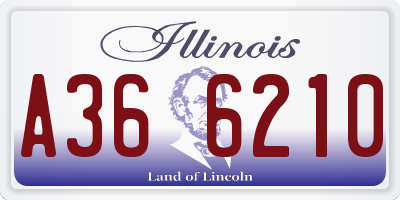 IL license plate A366210