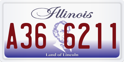 IL license plate A366211